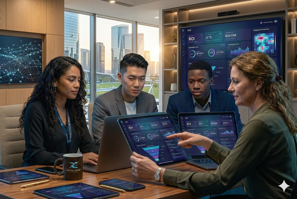 RC MEDIA Team collaborating on a digital strategy